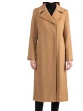 Sophia Cashmere Wool Notch Lapel Coat